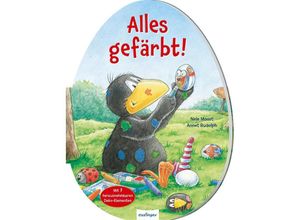 9783480239047 - Der kleine Rabe Socke Alles gefärbt! Konturgestanzt - Nele Moost Pappband