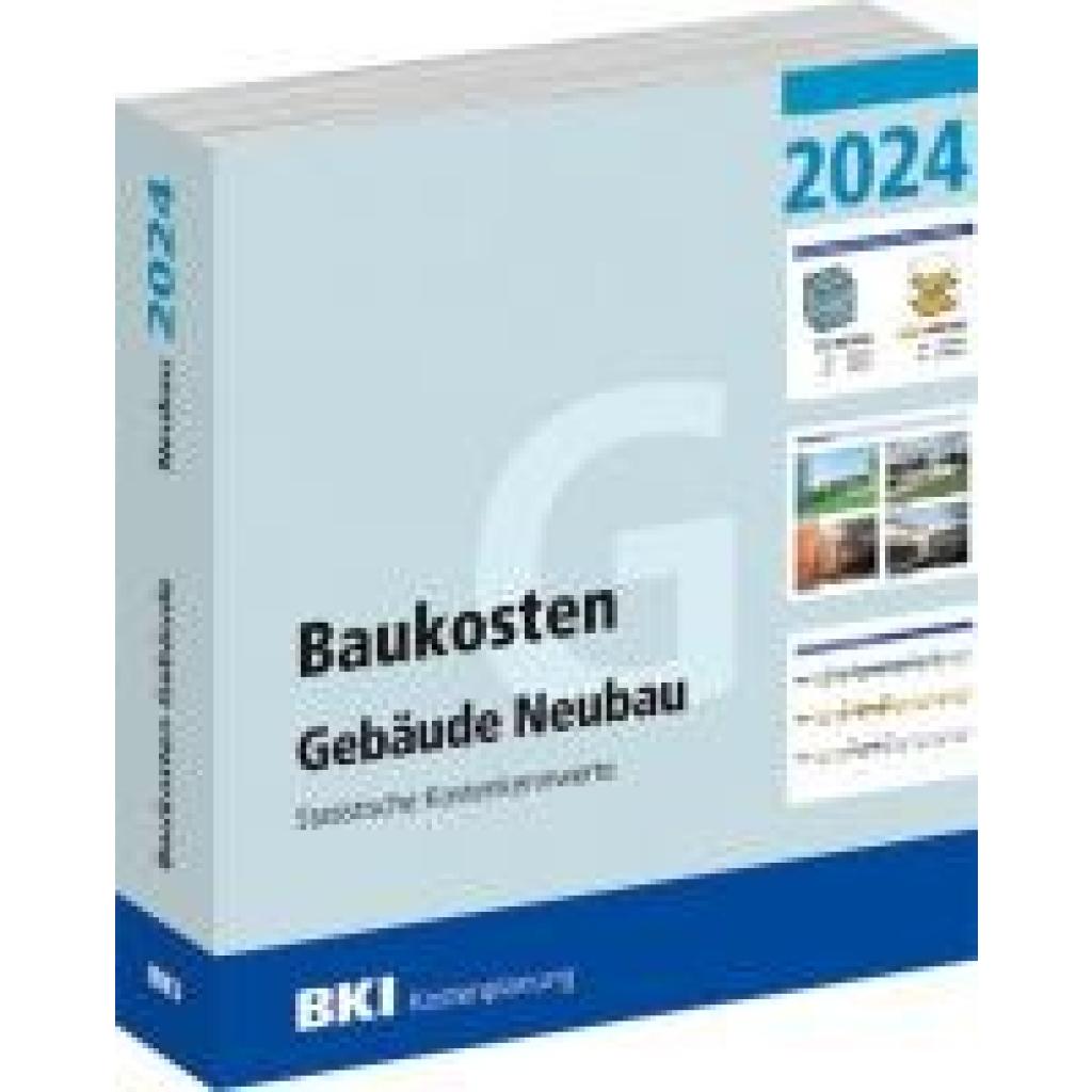 9783481047429 - BKI Baukosten Gebäude Neubau 2024 - Teil 1