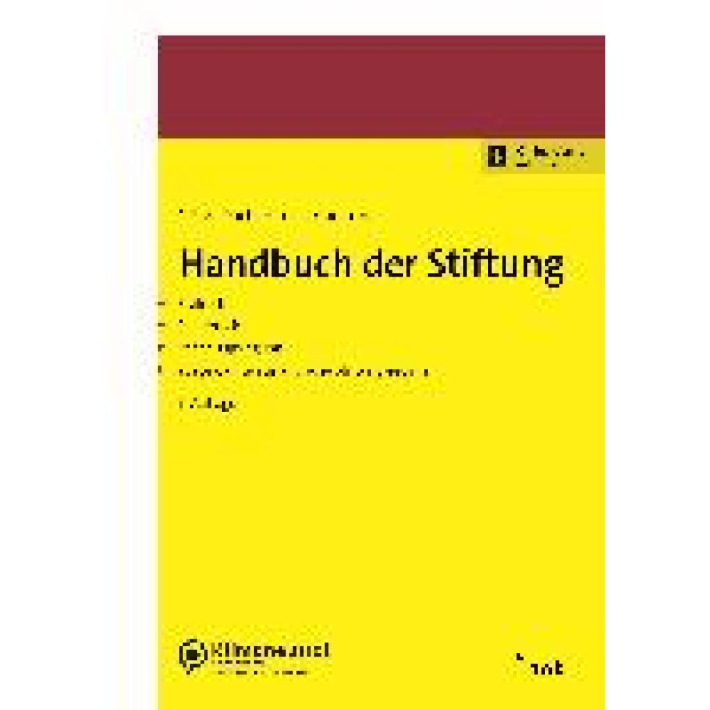 9783482645853 - Götz Hellmut Handbuch der Stiftung