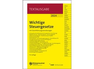 9783482684548 - Wichtige Steuergesetze Kartoniert (TB)