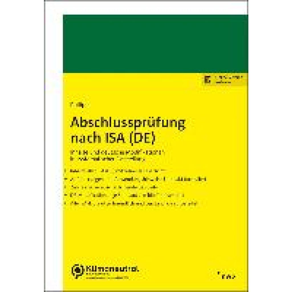 9783482686016 - Philipps Holger International Standards on Auditing (DE) (ISA [DE])