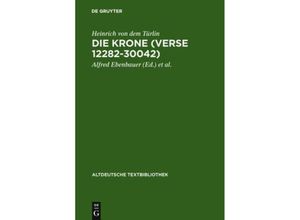 9783484202184 - Die Krone Verse 12288-30042 - Heinrich von dem Türlin Kartoniert (TB)