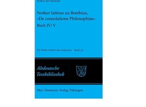 9783484202221 - Notker latinus zu Boethius »De consolatione Philosophiae« Kartoniert (TB)