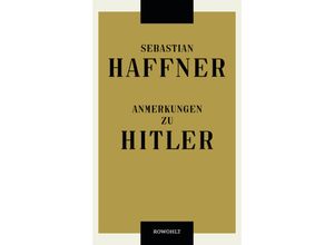 9783498001087 - Anmerkungen zu Hitler - Sebastian Haffner Gebunden