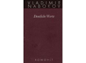 9783498046583 - Deutliche Worte - Vladimir Nabokov Leinen