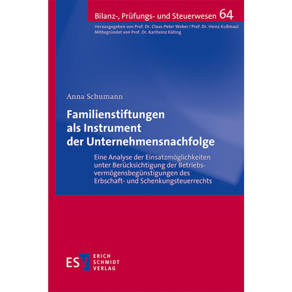 9783503236756 - Schumann Anna Familienstiftungen als Instrument der Unternehmensnachfolge