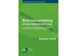 9783503237937 - Richtsatzsammlung für das Kalenderjahr 2022 Geheftet