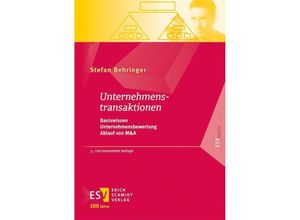 9783503238019 - Unternehmenstransaktionen - Stefan Behringer Kartoniert (TB)