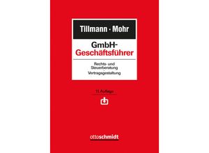 9783504321819 - GmbH-Geschäftsführer - Bert Tillmann Randolf Mohr Gebunden