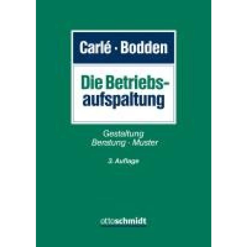 9783504321826 - Die Betriebsaufspaltung