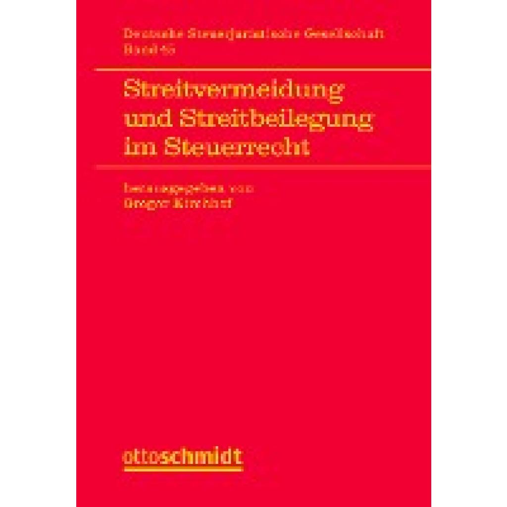 9783504620479 - Streitvermeidung und Streitbeilegung im Steuerrecht