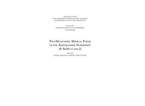 9783506783837 - Two Hellenistic Medical Papyri of the Ärztekammer Nordrhein - Isabella Andorlini Kartoniert (TB)