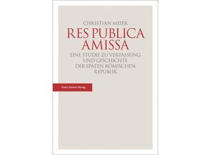 9783515116428 - Res publica amissa - Christian Meier Kartoniert (TB)