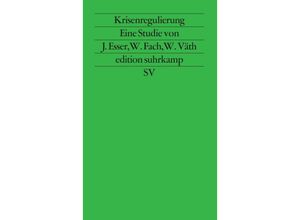 9783518111765 - Krisenregulierung - Werner Väth Wolfgang Fach Josef Esser Taschenbuch