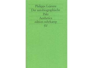 9783518118962 - Der autobiographische Pakt - Philippe Lejeune Kartoniert (TB)