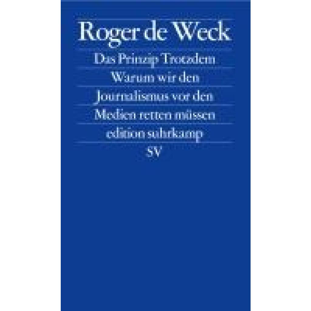 9783518128633 - Weck Roger de Das Prinzip Trotzdem