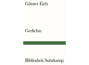 9783518240304 - Gedichte - Günter Eich Kartoniert (TB)