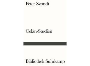 9783518240724 - Celan-Studien - Peter Szondi Kartoniert (TB)