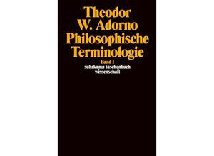 9783518276235 - Philosophische TerminologieBd1 - Theodor W Adorno Taschenbuch