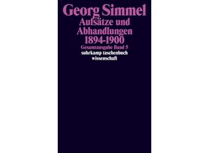 9783518284056 - Aufsätze und Abhandlungen 1894-1900 - Georg Simmel Taschenbuch