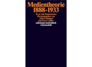 9783518292044 - Medientheorie 1888-1933 Taschenbuch