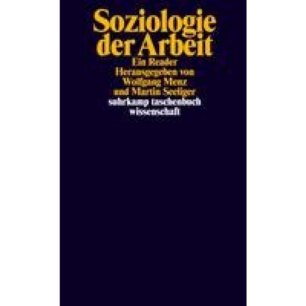 9783518300022 - Soziologie der Arbeit