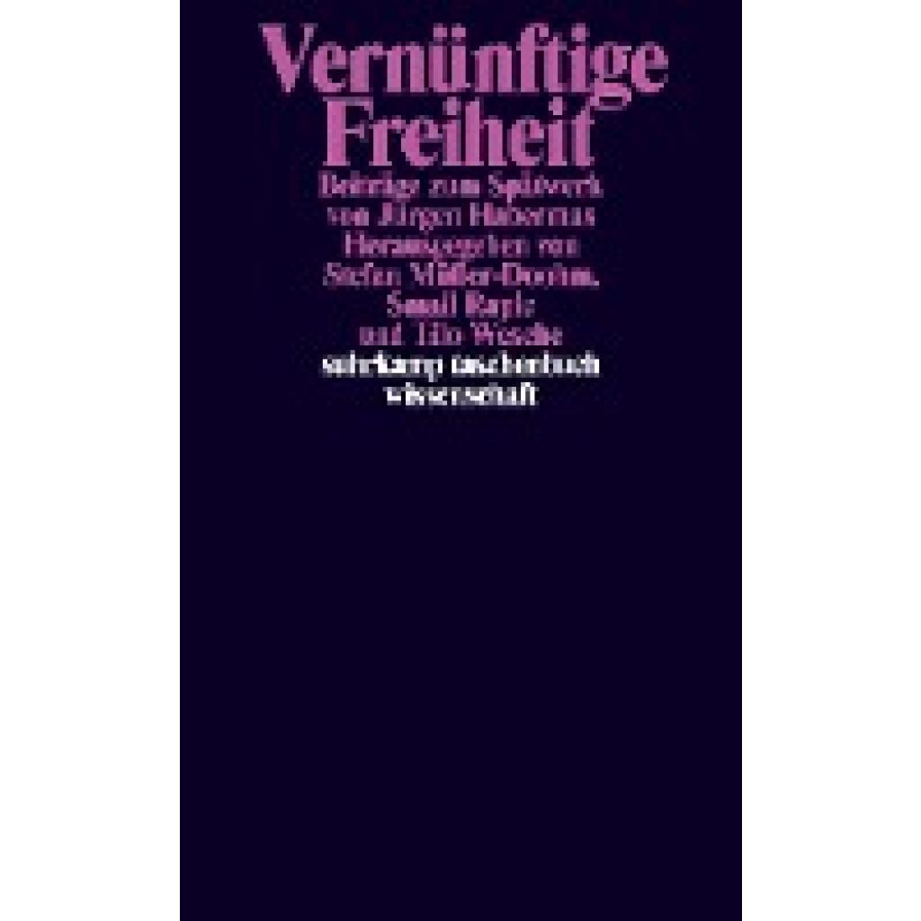 9783518300206 - Vernünftige Freiheit und öffentliche Vernunft