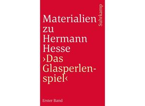 9783518365809 - Materialien zu Hermann Hesses »Das Glasperlenspiel« - Hermann Hesse Taschenbuch