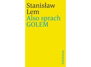 9783518377666 - Also sprach Golem - Stanislaw Lem Kartoniert (TB)