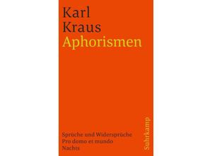 9783518378182 - Aphorismen - Karl Kraus Taschenbuch