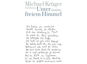 9783518419120 - Unter freiem Himmel - Michael Krüger Gebunden