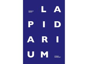 9783518431870 - Lapidarium - Rainald Goetz Gebunden