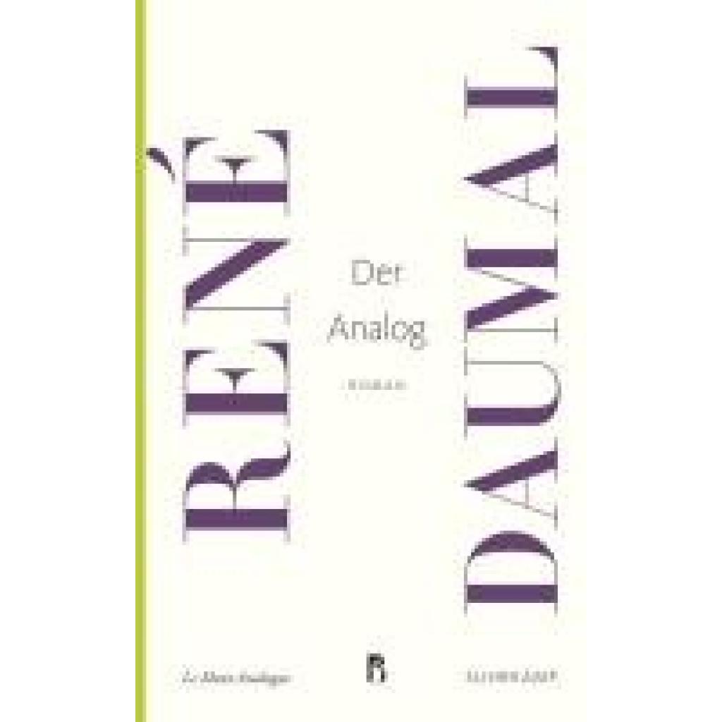 9783518473504 - Französische Bibliothek   Der Analog - René Daumal Taschenbuch
