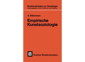 9783519001270 - Empirische Kunstsoziologie - Alphons Silbermann Kartoniert (TB)