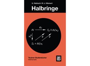 9783519020912 - Teubner Studienbücher   Halbringe - Udo Hebisch Joachim Weinert Kartoniert (TB)