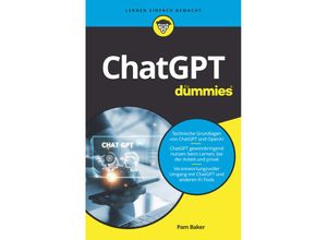 9783527721375 - ChatGPT für Dummies - Pam Baker Kartoniert (TB)