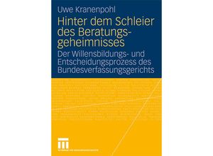 9783531168715 - Hinter dem Schleier des Beratungsgeheimnisses - Uwe Kranenpohl Kartoniert (TB)