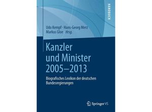 9783531183824 - Kanzler und Minister 2005-2013 Gebunden