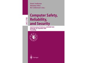 9783540201267 - Computer Safety Reliability and Security Kartoniert (TB)