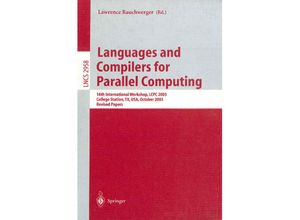 9783540211990 - Languages and Compilers for Parallel Computing Kartoniert (TB)