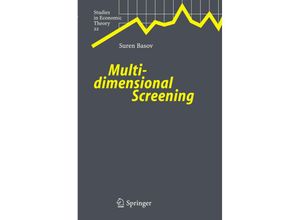 9783540239062 - Multidimensional Screening - Suren Basov Kartoniert (TB)