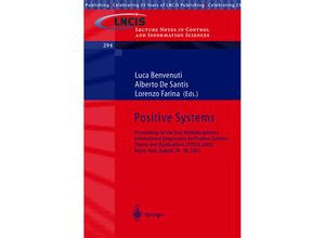 9783540403425 - Positive Systems Theory and Applications Kartoniert (TB)