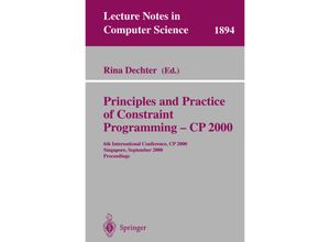 9783540410539 - Principles and Practice of Constraint Programming - CP 2000 Kartoniert (TB)