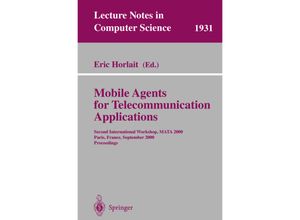 9783540410690 - Mobile Agents for Telecommunication Applications Kartoniert (TB)