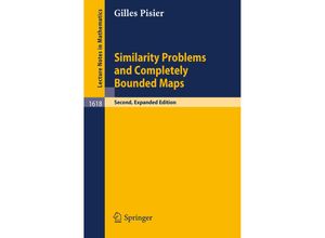 9783540415244 - Similarity Problems and Completely Bounded Maps - Gilles Pisier Kartoniert (TB)