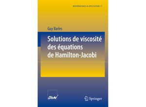 9783540584223 - Solutions de viscosité des équations de Hamilton-Jacobi - Guy Barles Kartoniert (TB)