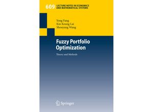 9783540779254 - Fuzzy Portfolio Optimization - Yong Fang Kin Keung Lai Shou-Yang Wang Kartoniert (TB)