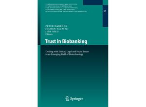 9783540788447 - Trust in Biobanking Kartoniert (TB)