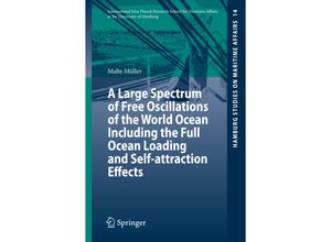 9783540855750 - A Large Spectrum of Free Oscillations of the World Ocean Including the Full Ocean Loading and Self-attraction Effects - Malte Müller Kartoniert (TB)