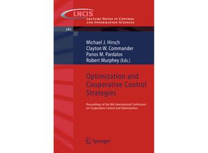 9783540880622 - Optimization and Cooperative Control Strategies Kartoniert (TB)